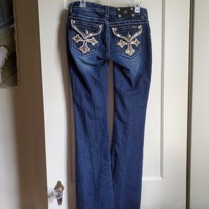 Miss Me Blue Jeans Low Rise Size 28 M 8-10